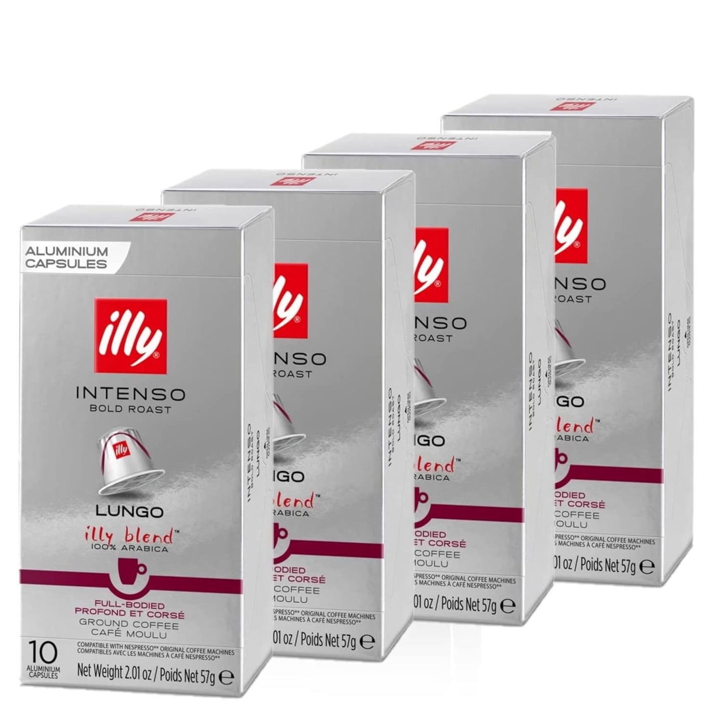 Bold Cocoa Lungo Illy Capsules - 40ct
