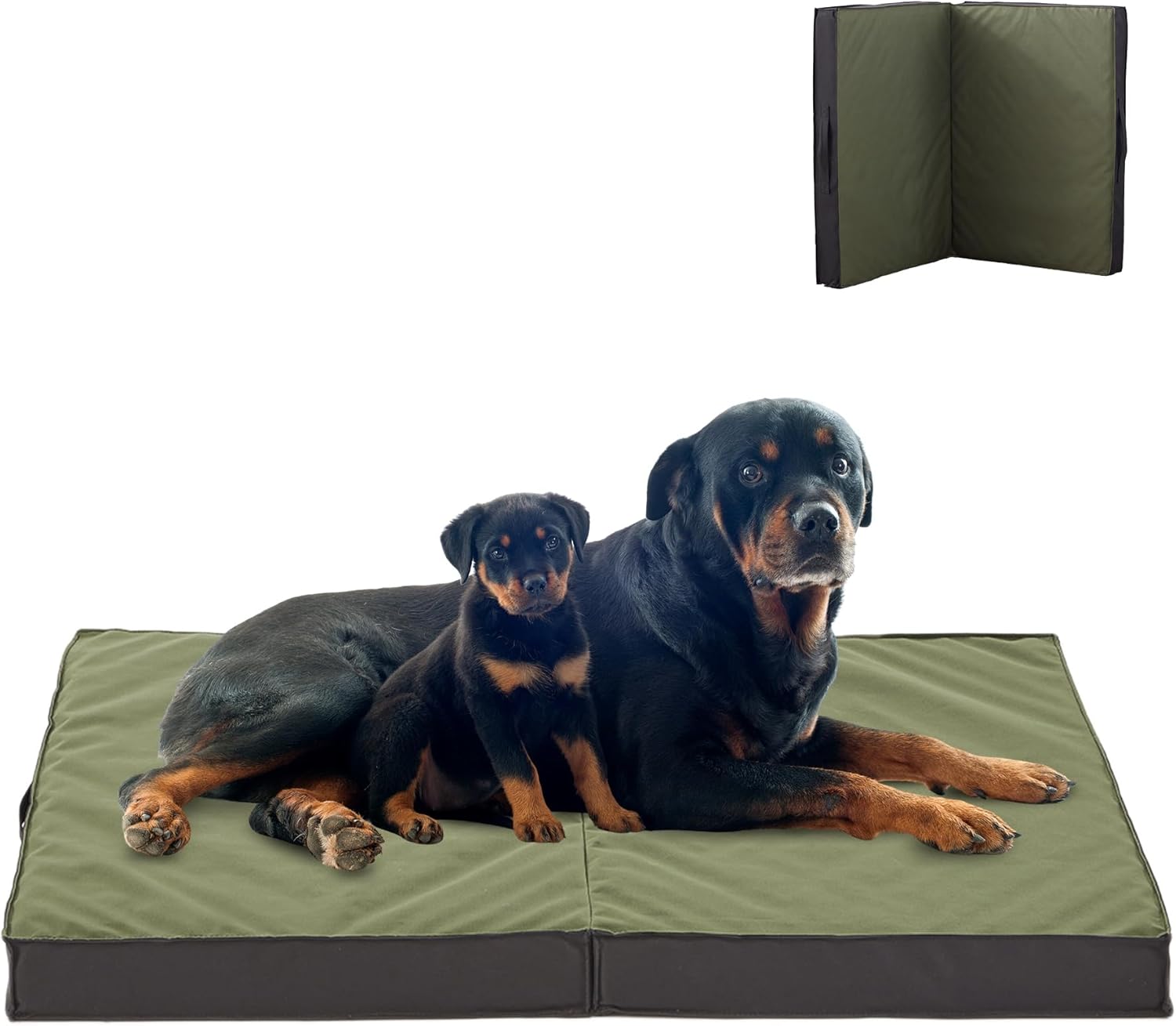 Outdoor Dog Bed for Large Dogs, Waterproof & Washable Comfort
