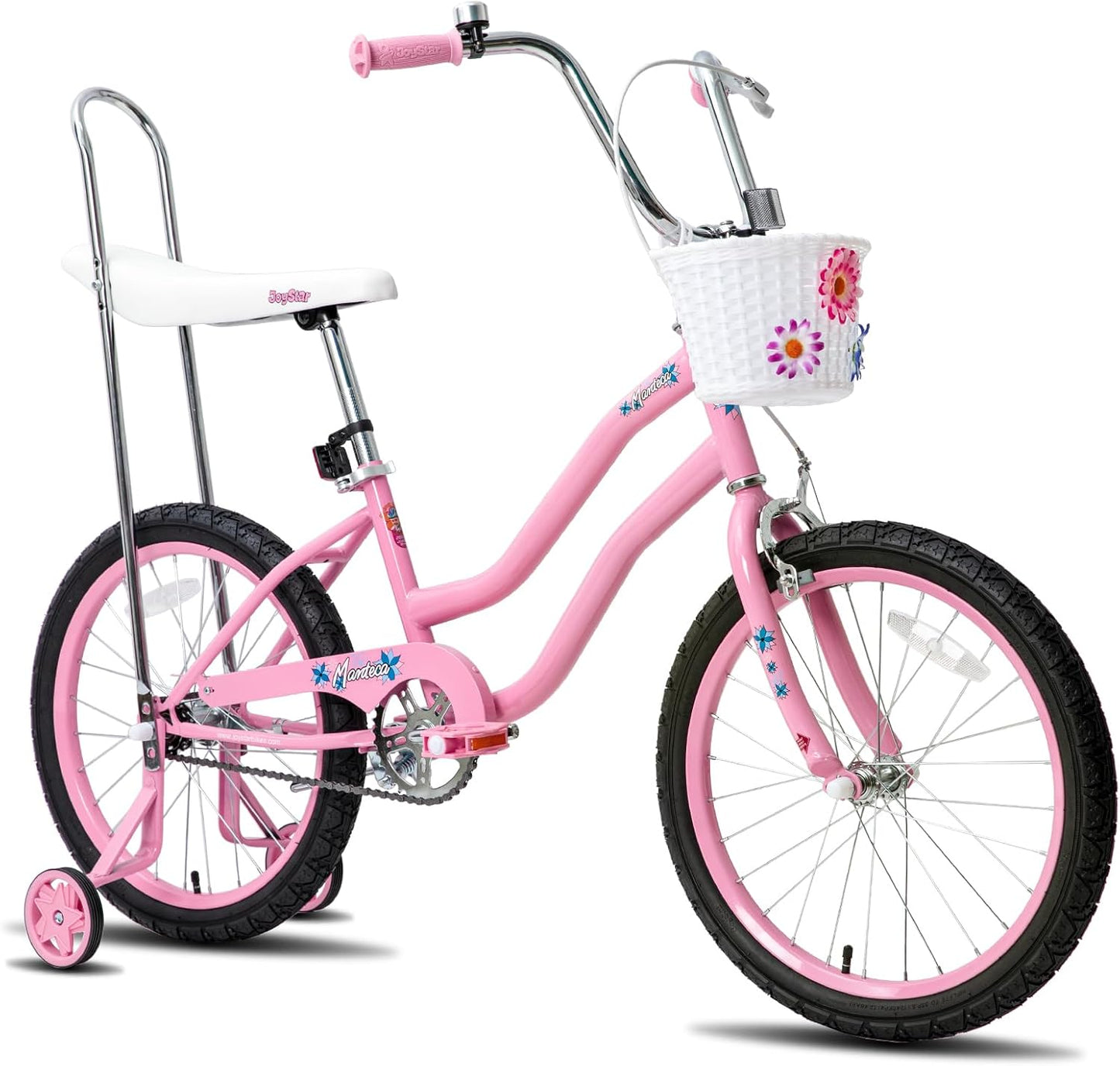JOYSTAR Manteca 20 Inch Kids Bike with Training Wheels for Girls