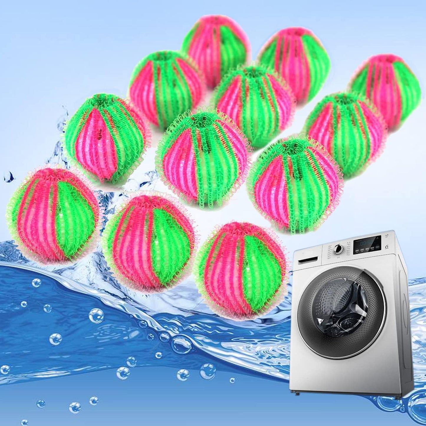Ruri's Pet Hair Remover Laundry Balls - Reusable & Non-Toxic - Wash Away Dog & Cat Hair! 