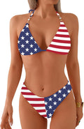 swimall Women's Triangle Bikini Set Cheeky High Cut (Style 37KR)
