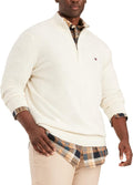 Men's Long Sleeve Cotton Quarter Zip Pullover - Classic Cotton Fit