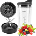 Ninja Blender Parts: 24oz Cup & 7 Fins Blade Set