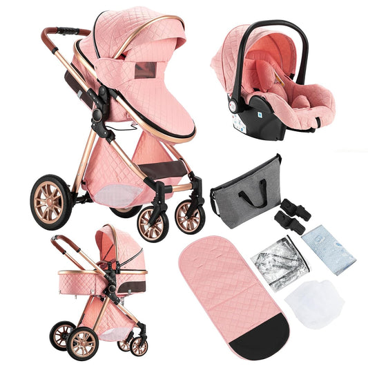 3 in 1 Baby Stroller Travel System Combo Set for Newborns
