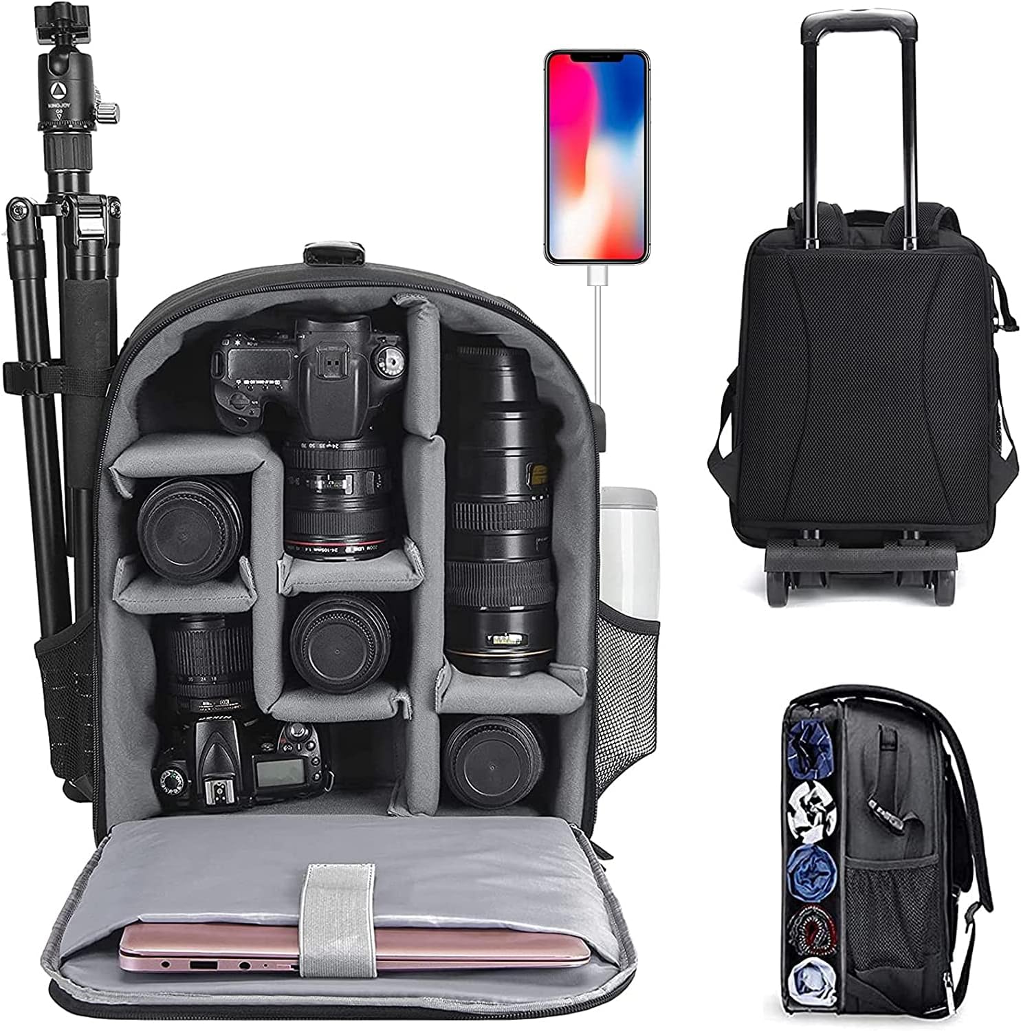 CADeN Camera Backpack for DSLR/SLR - Waterproof and Spacious