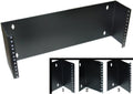 4U Hinged Wall Mount Patch Panel Bracket - 19in Swing Rack for Shallow