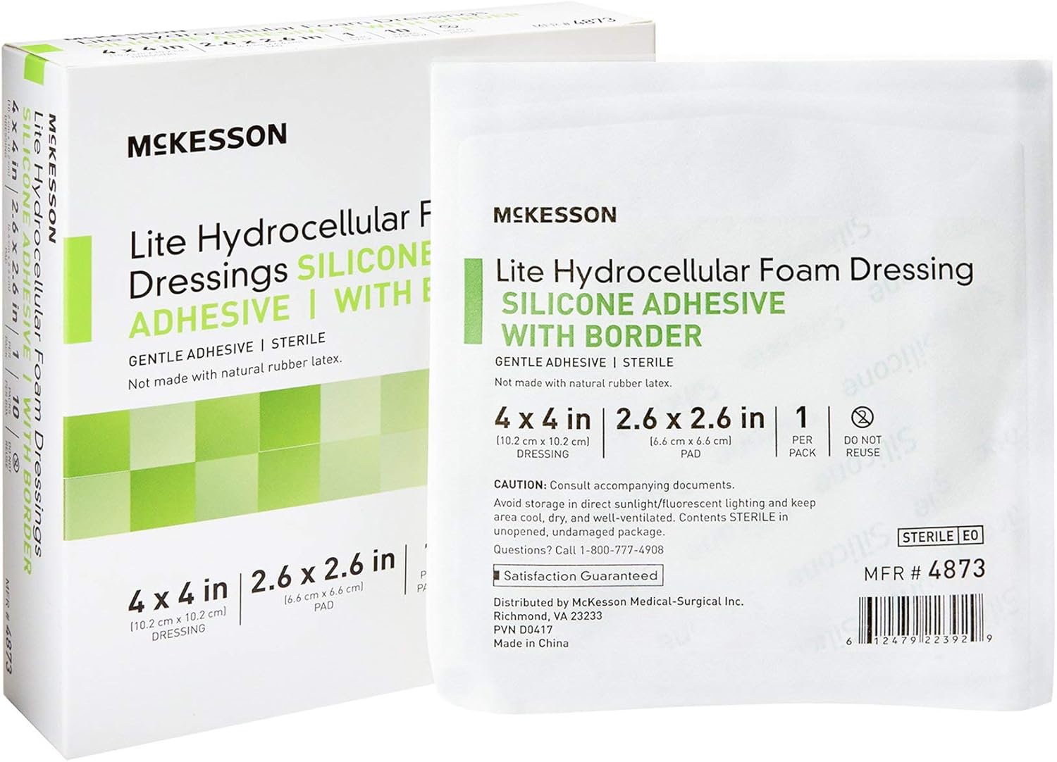 McKesson Lite Hydrocellular Foam Dressings for Wound Care