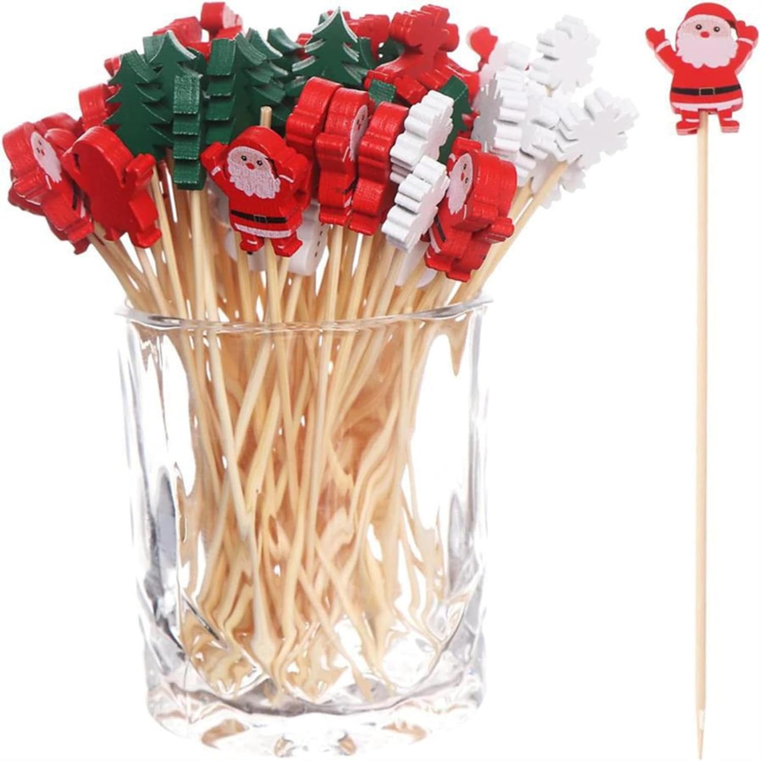 Christmas Tree Cocktail Picks - Festive Decor & Fun!