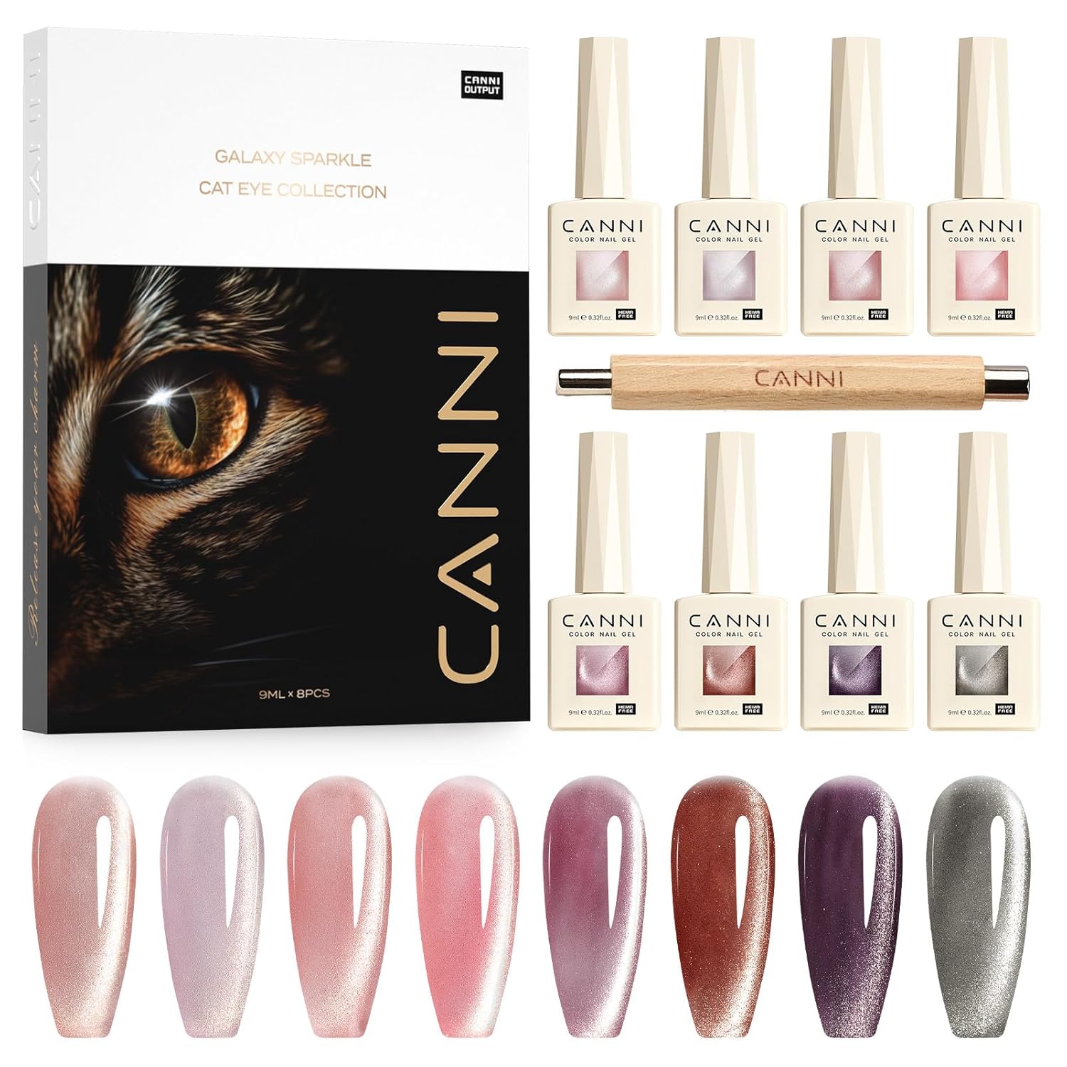 CANNI Cat Eye Gel Nail Polish Set for Stunning Nail Art