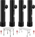 8 PCS Folding Table Leg Extenders - Adjustable 3.6in / 5.2in Height