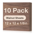 Walnut Plywood Sheets 12x12x1/8 in 10 Pack - Ideal for Laser Cutting