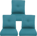 Outdoor Chair Cushions 3 Pack Peacock Green - 22x24 High Back