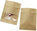 PABCK 500 Pack 3.5x5.1in Kraft Paper Window Seed Bags - Resealable