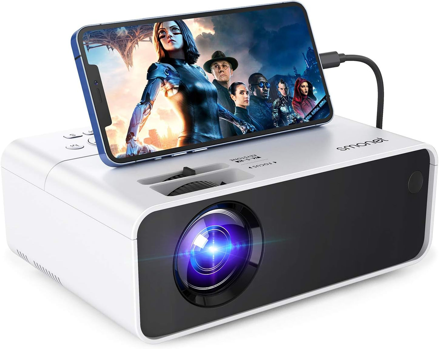 SMONET 1080P HD Mini Projector: Ultimate Home Cinema Experience