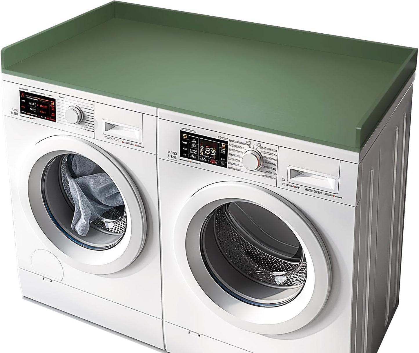 Bamboo Washer Dryer Countertop for Stylish Laundry Organization
