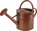 1.75 Gallon Outdoor Metal Watering Can - Durable Copper Finish