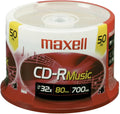 Maxell CDR80MU50PK 80-Minute Music CD-Rs for Quality Recording