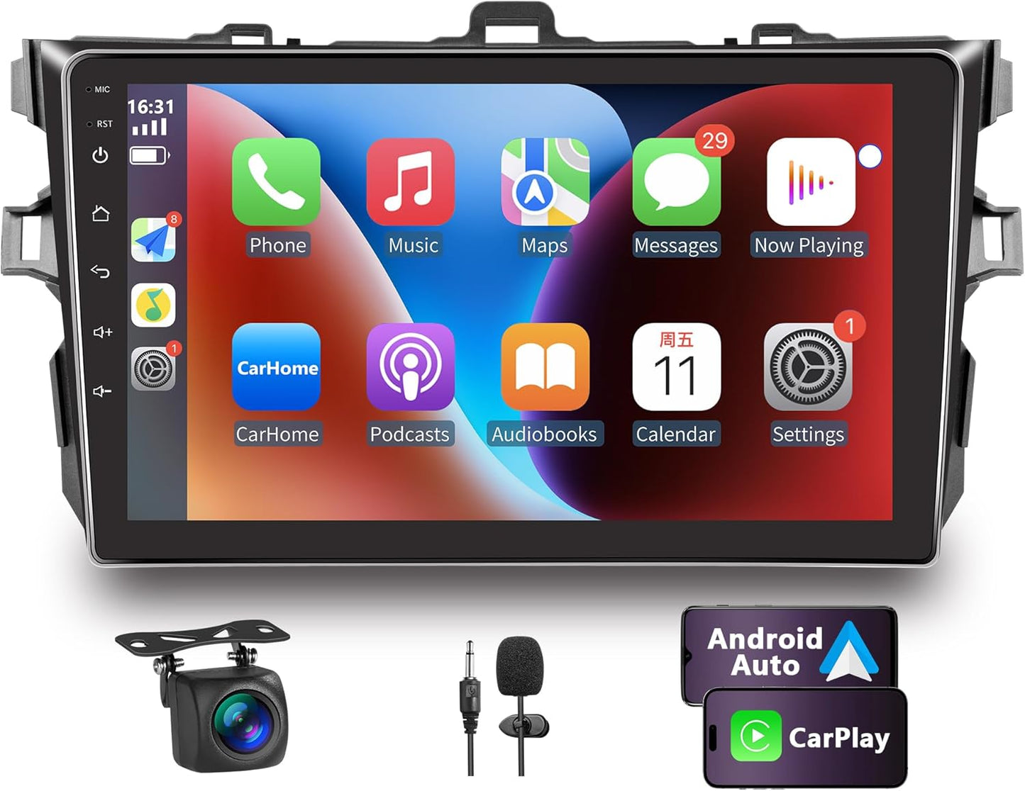 Car Radio for Toyota RAV4 2007-2012 with Wireless Carplay