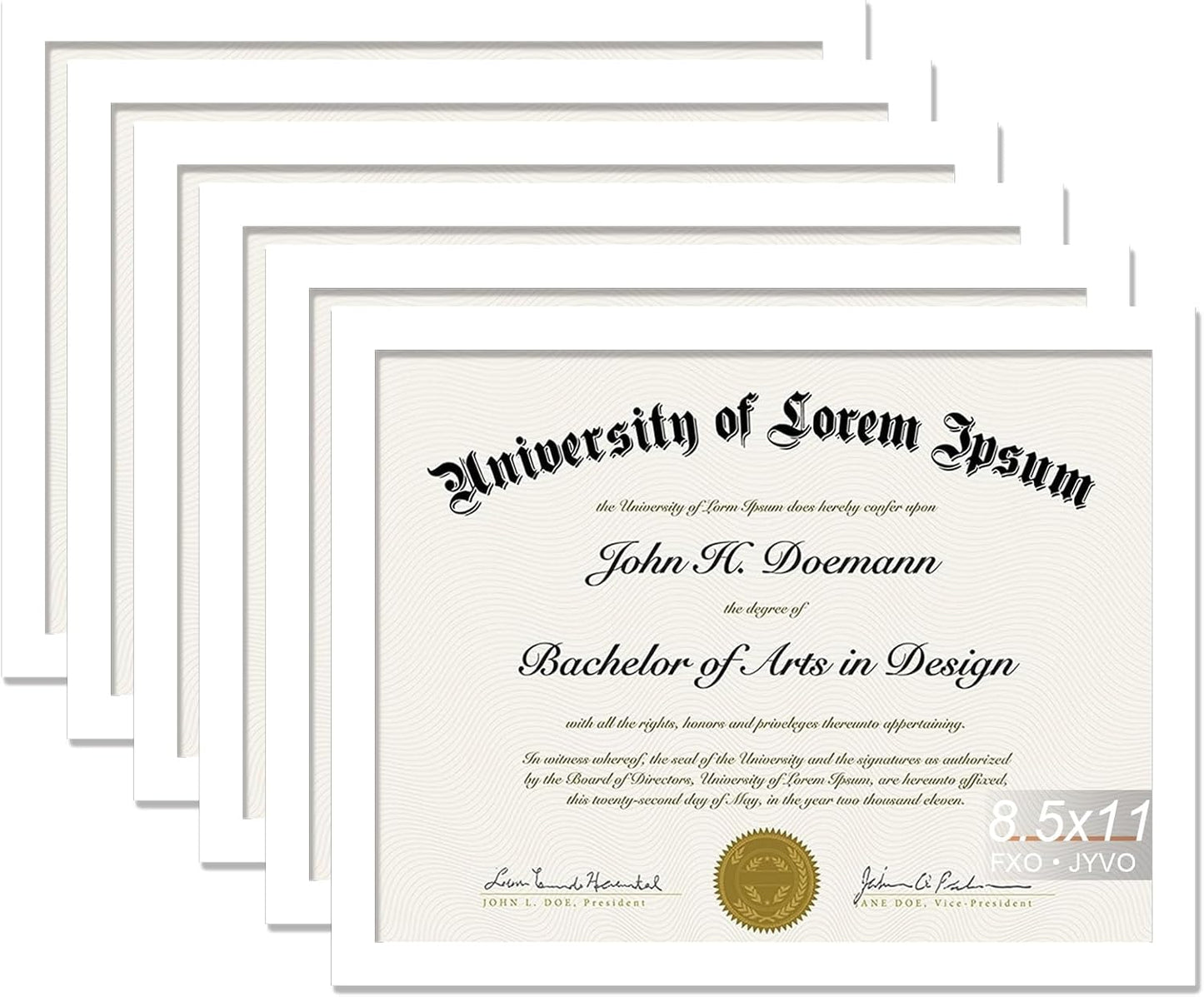 8.5 x 11 Document Frame Display for Certificates and Photos