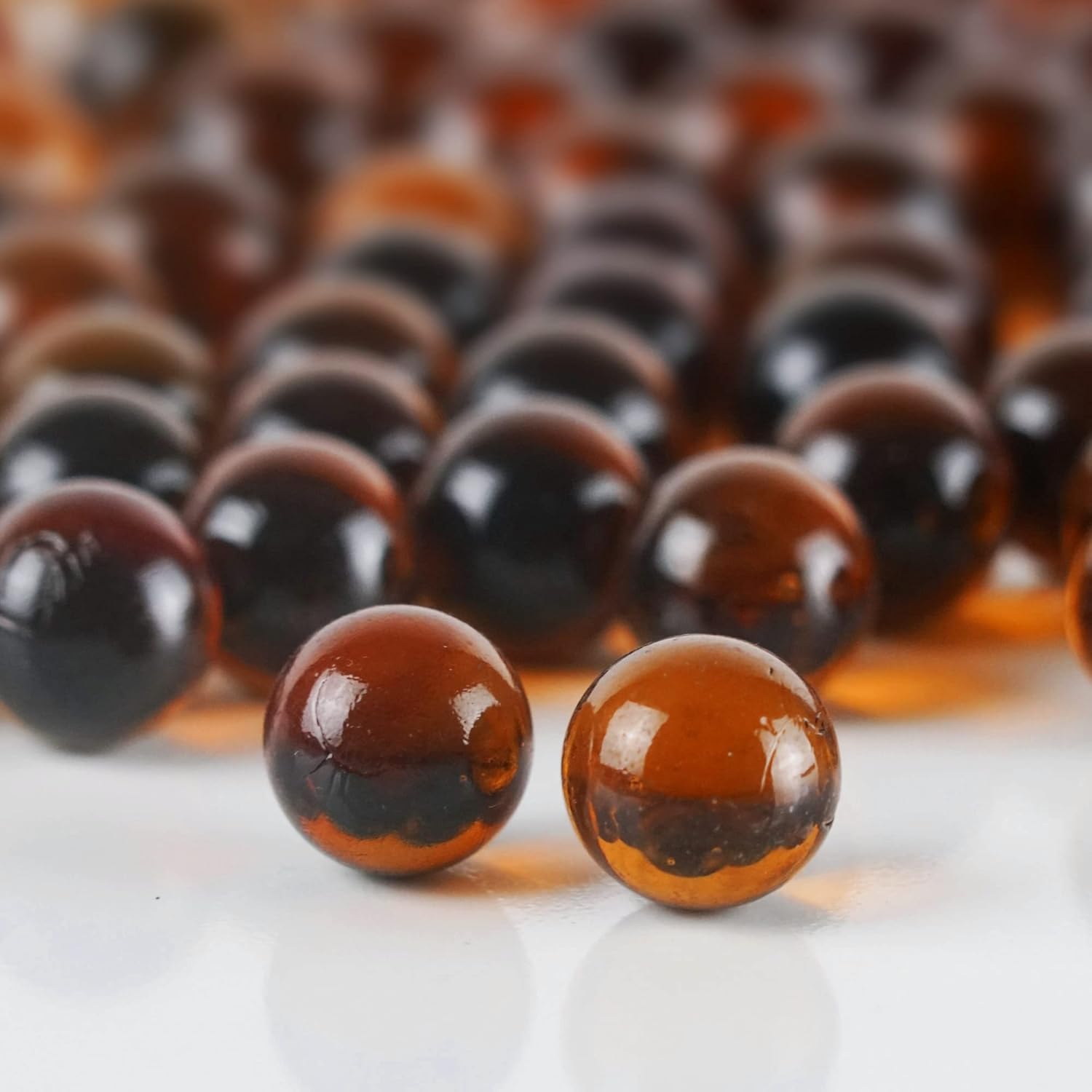 Amber Glass Gemstone Vase Filler for Home Decor and Crafts