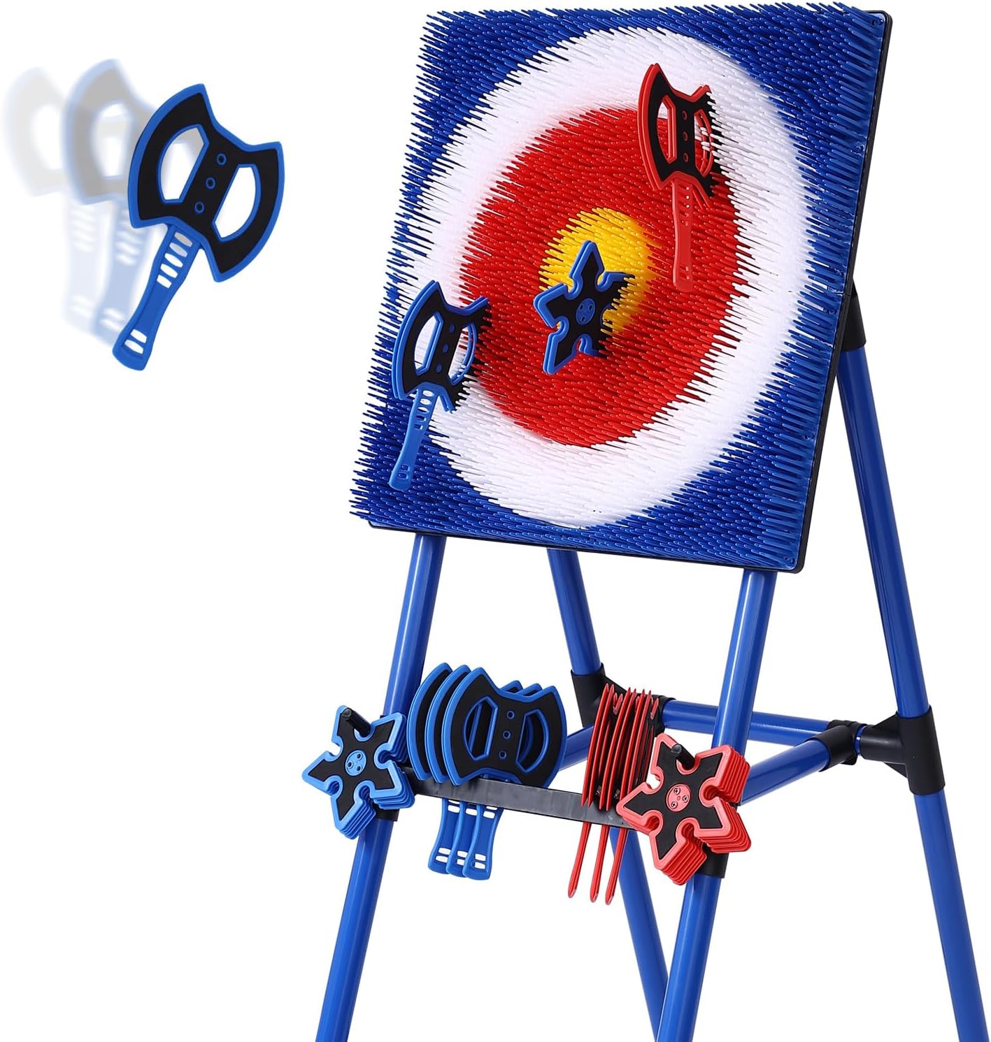 Axe Throwing Bristle Target with 8 Throwing Axes Set for Fun