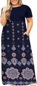 Plus Size Maxi Dress with Pockets - Comfortable Summer Maxi