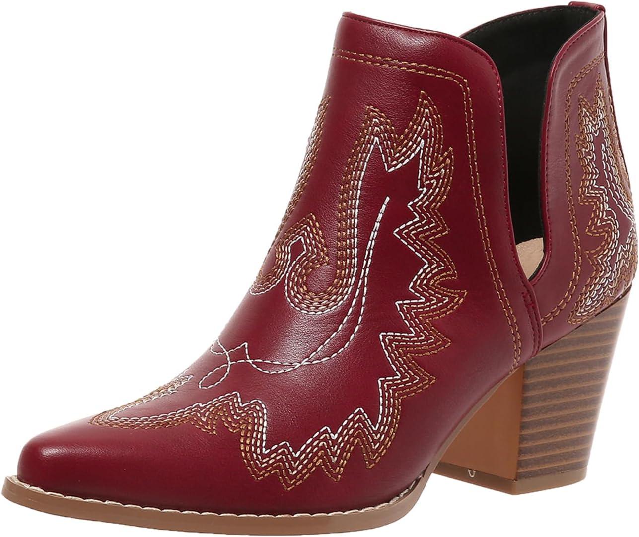 Stylish SelRoys Cowboy Boots for Women with Chunky Heels