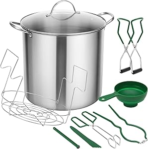 SOLIGT Stainless Steel Canning Kit for Easy Home Preserving