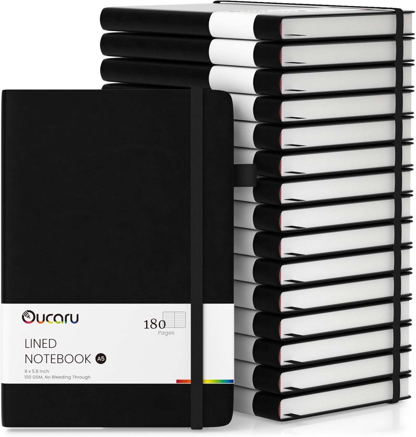 Oucaru Lined Journal Notebook Set for Writing and Planning