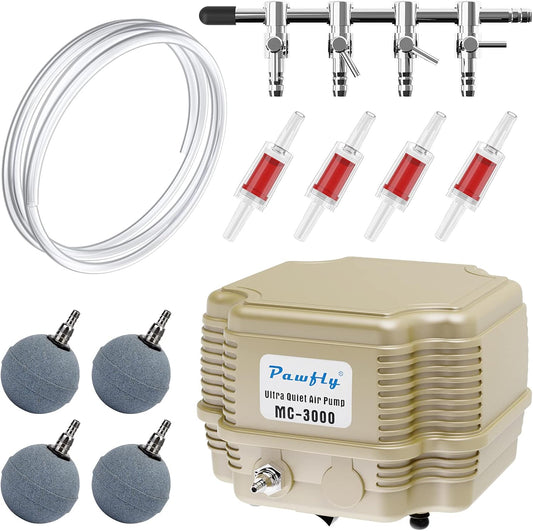 Pawfly 7 W 254 GPH Commercial Air Pump for Aquariums and Ponds