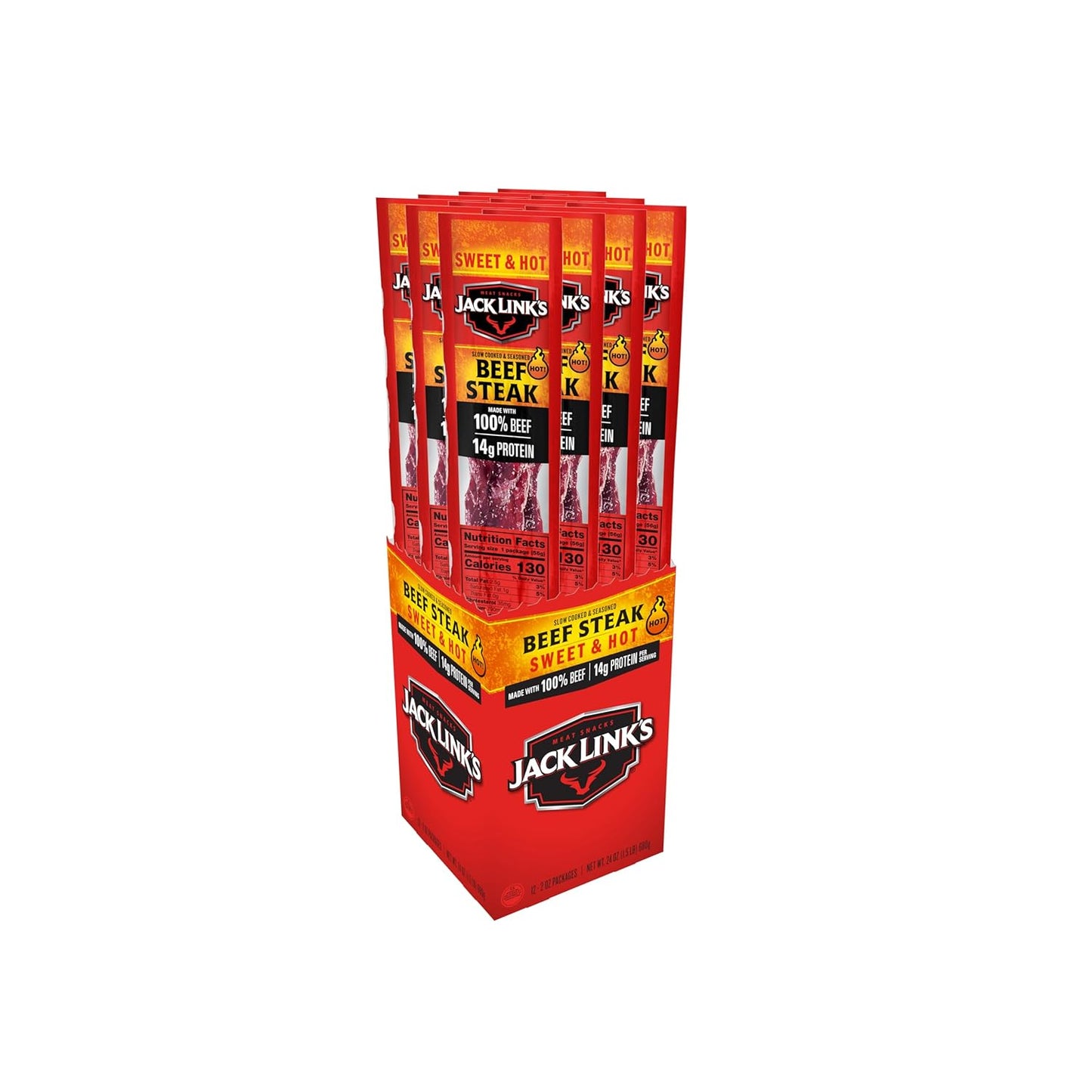 Jack Link's Beef Steak Sweet & Hot - Protein-Packed Snack