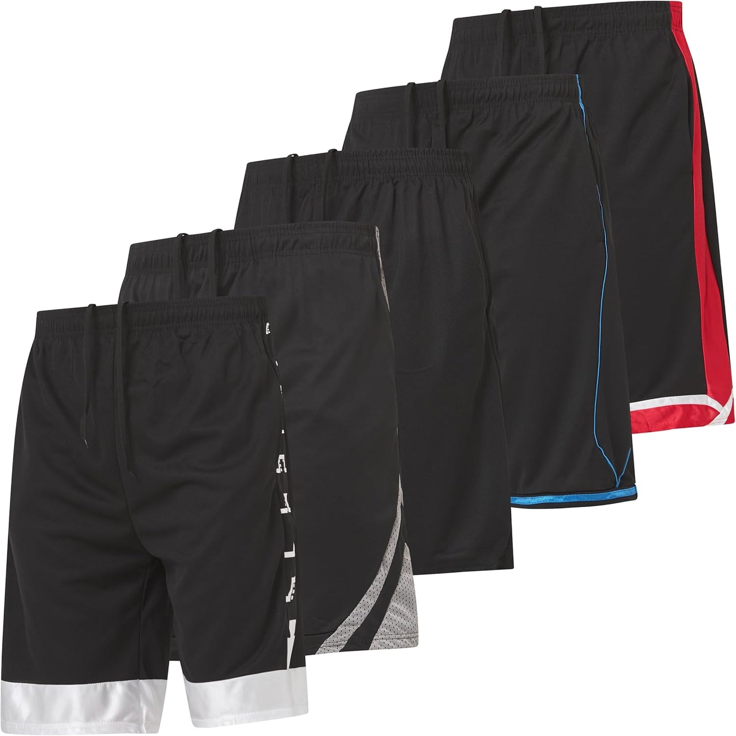 Ultra Performance 5 Pack Mens Shorts for Gym and Sports