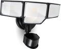 LUTEC 80W 9000LM LED Security Light 4-Head Flood Light - Super Bright