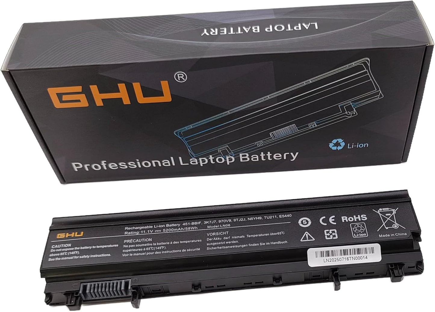 GHU E5540 Battery 11.1V 58WH for Dell Latitude E5540 E5440