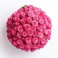 Fresh Cut Hot Pink Roses Bouquet - 250 Stems (20 Bundles of 25)