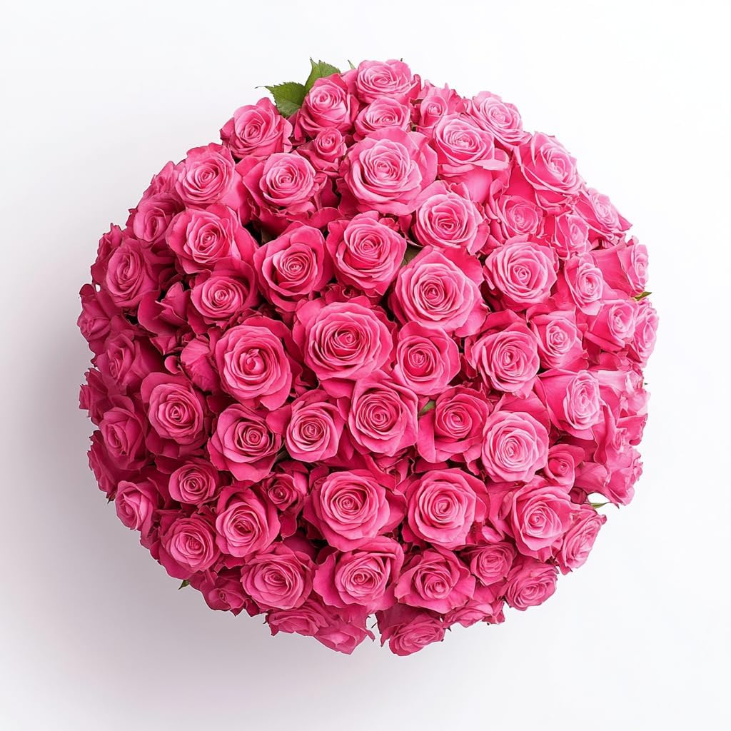 Fresh Cut Hot Pink Roses - 250 Stems for Every Occasion