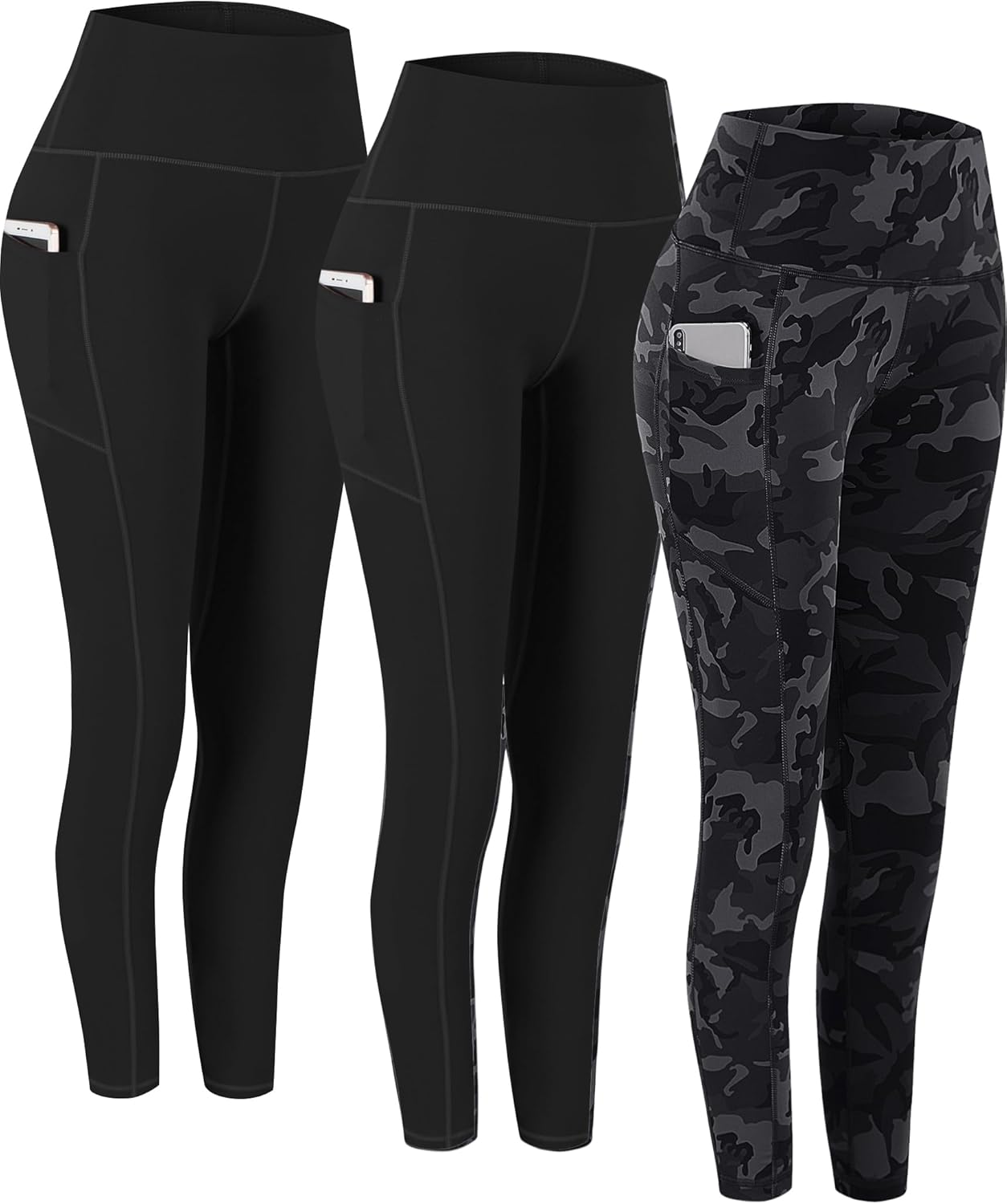 Fengbay High Waist Yoga Pants with Pockets for Women Fitness