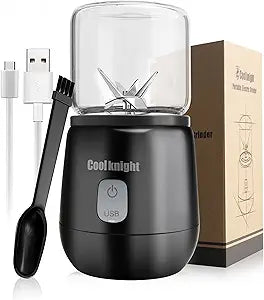 COOL KNIGHT Electric Herb Grinder for Spices and Seeds