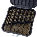 Cobalt Drill Bit Set for Hardened Metal and Stainless Steel - Durable
