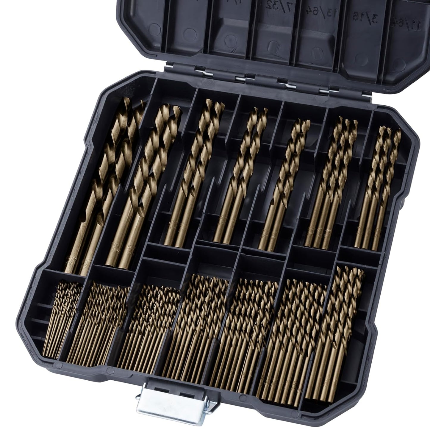 Cobalt Drill Bit Set for Hardened Metal and Stainless Steel, 99Pcs