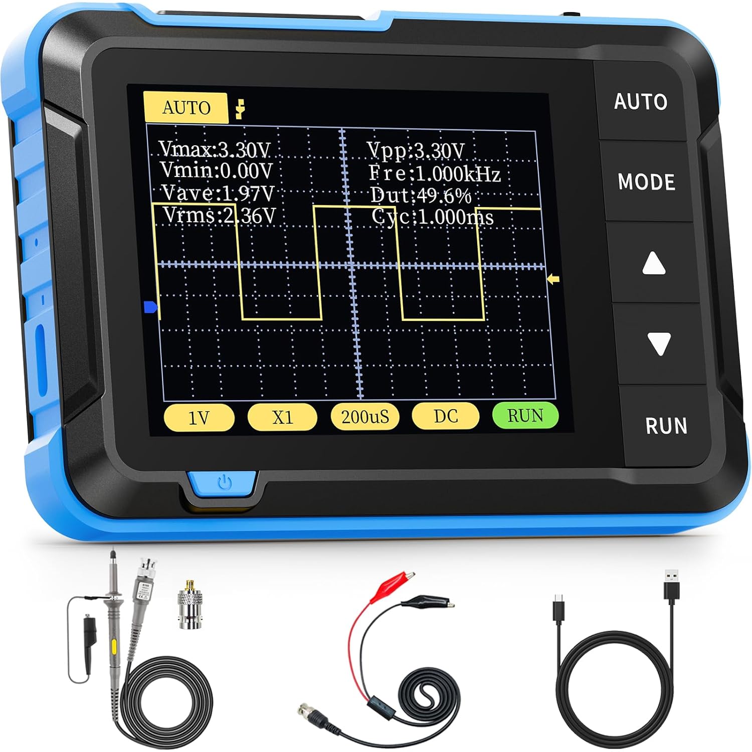 FNIRSI DSO152 Handheld Oscilloscope with 200KHz Bandwidth