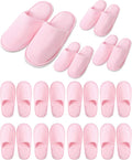 12 Pairs Kids Disposable Slippers Closed Toe Non Slip - Bulk Spa Set