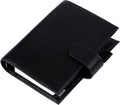 Personal Luxe Rings Planner Pebbled-Black - 30mm Leather Binder