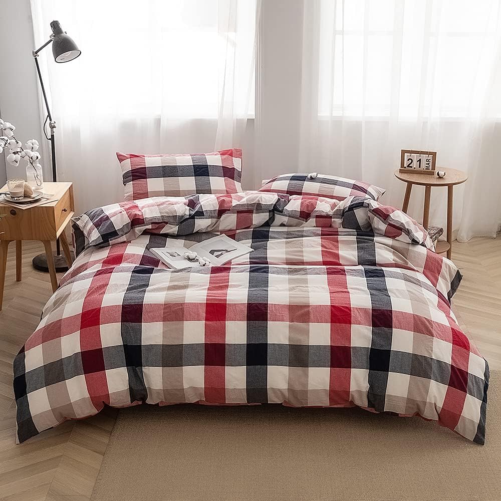 FACE TWO FACE Bedding Duvet Cover Set for Full Size Comfort