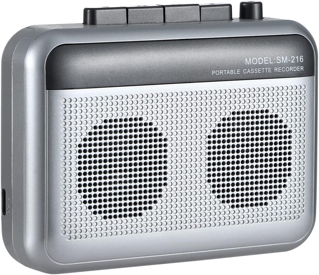FIOLEES Portable Cassette Player with Bluetooth Transmitter