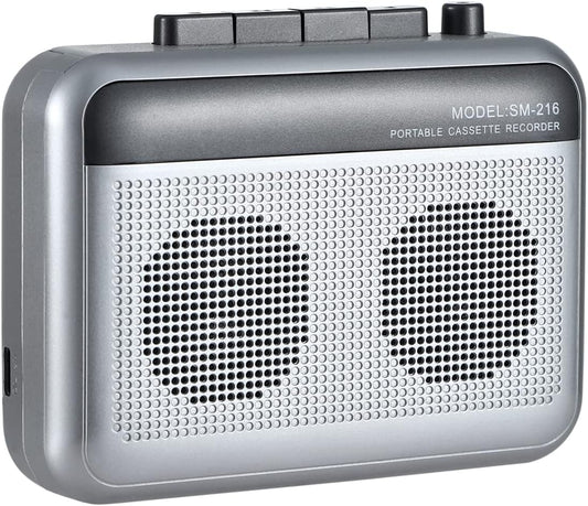 FIOLEES Portable Cassette Player with Bluetooth Transmitter