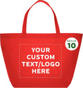 Custom Southern Style Grocery Tote Bags Set of 10 - Personalized Bulk