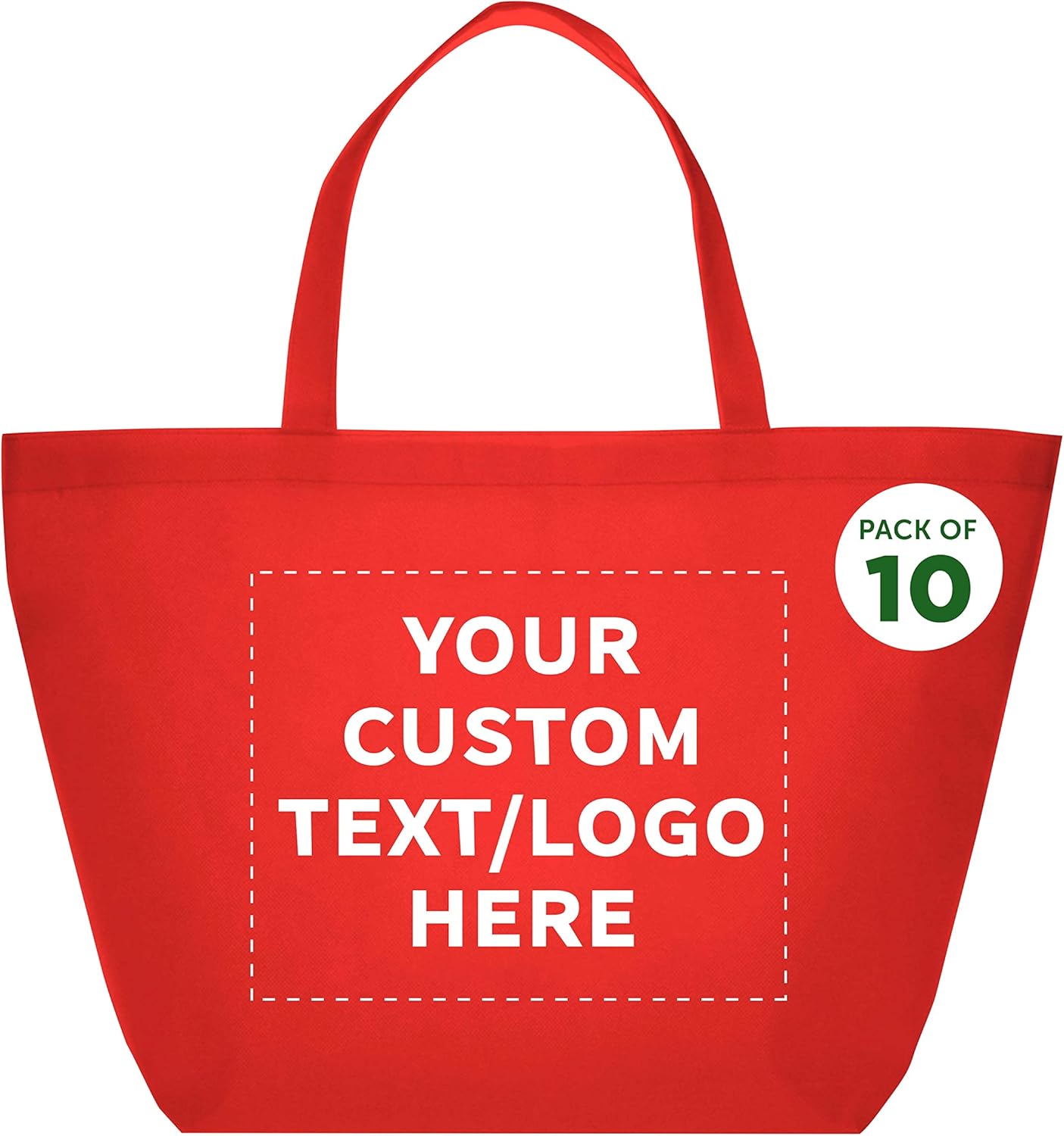 Custom Southern Style Grocery Tote Bags Set of 10 for Promotions