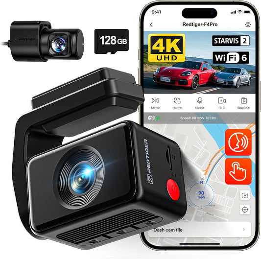 4K Dual Recording REDTIGER F4 Pro Dash Cam for Ultimate Safety
