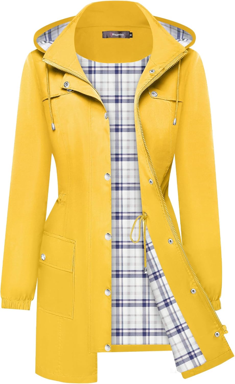 Bloggerlove Lightweight Rain Jacket for Women - Waterproof Windbreaker